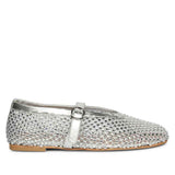 Saint Silver Leather Flat