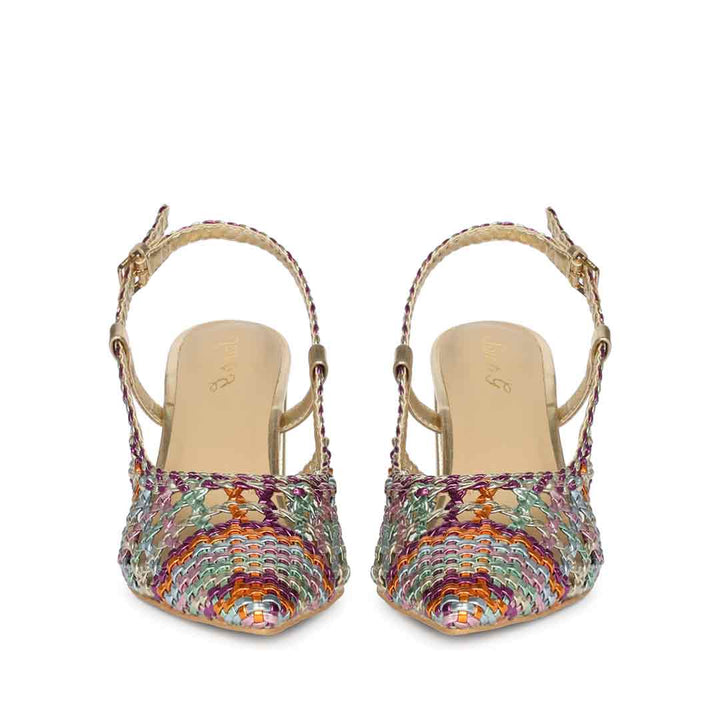 Saint Multi Woven Block Heels