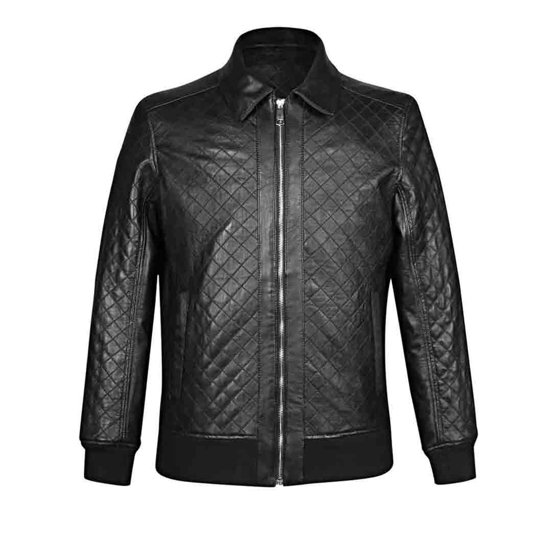 Saint Chevy Black Leather Men's Jackets