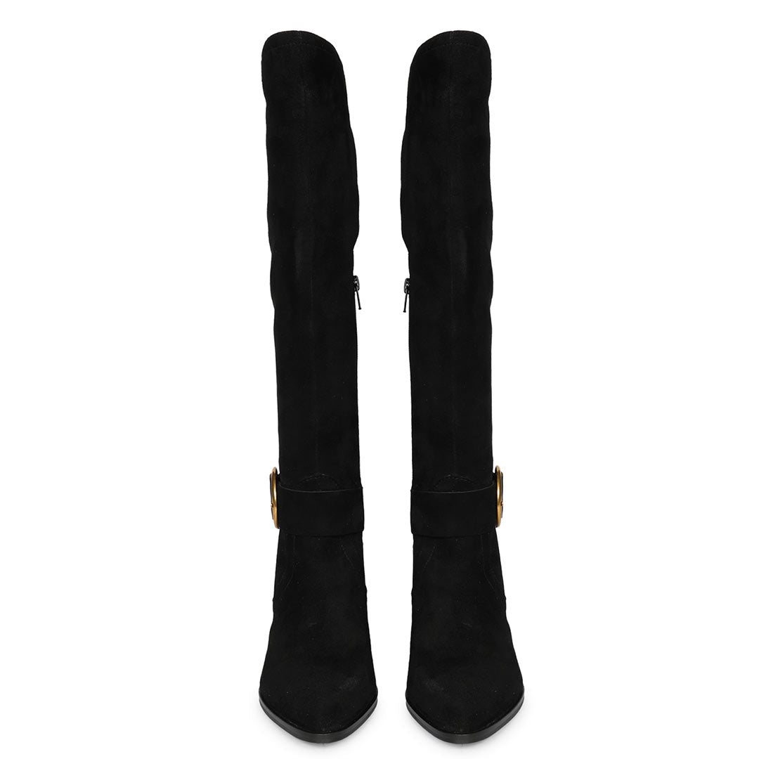 Saint  Black  Knee High Boots