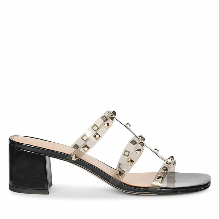 Black Vegan Leather Heels