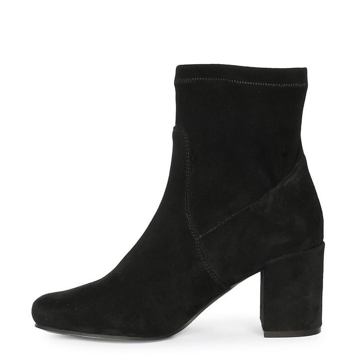 Saint Black Leather High Ankle Boots
