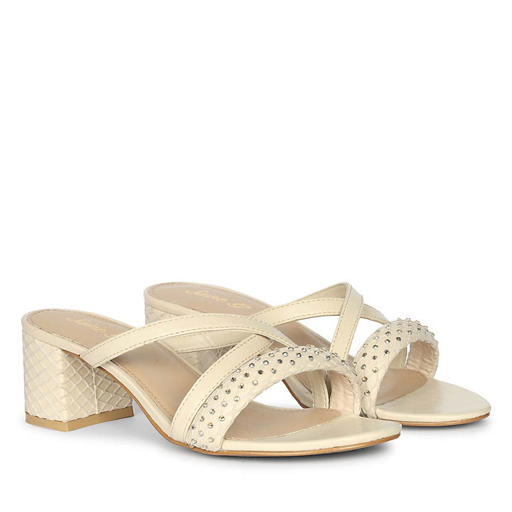 Saint Alessia Vegan Leather Block Heel Shoes