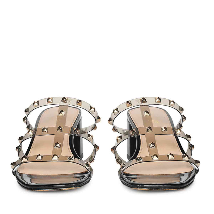 Black Heeled Sandals for Women