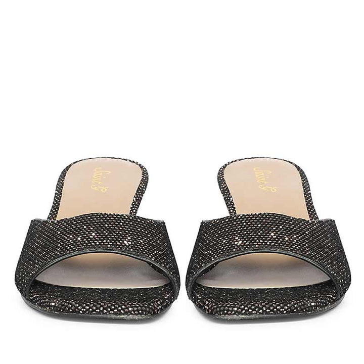 Lorelei Burgundy Glitter Kitten Heels