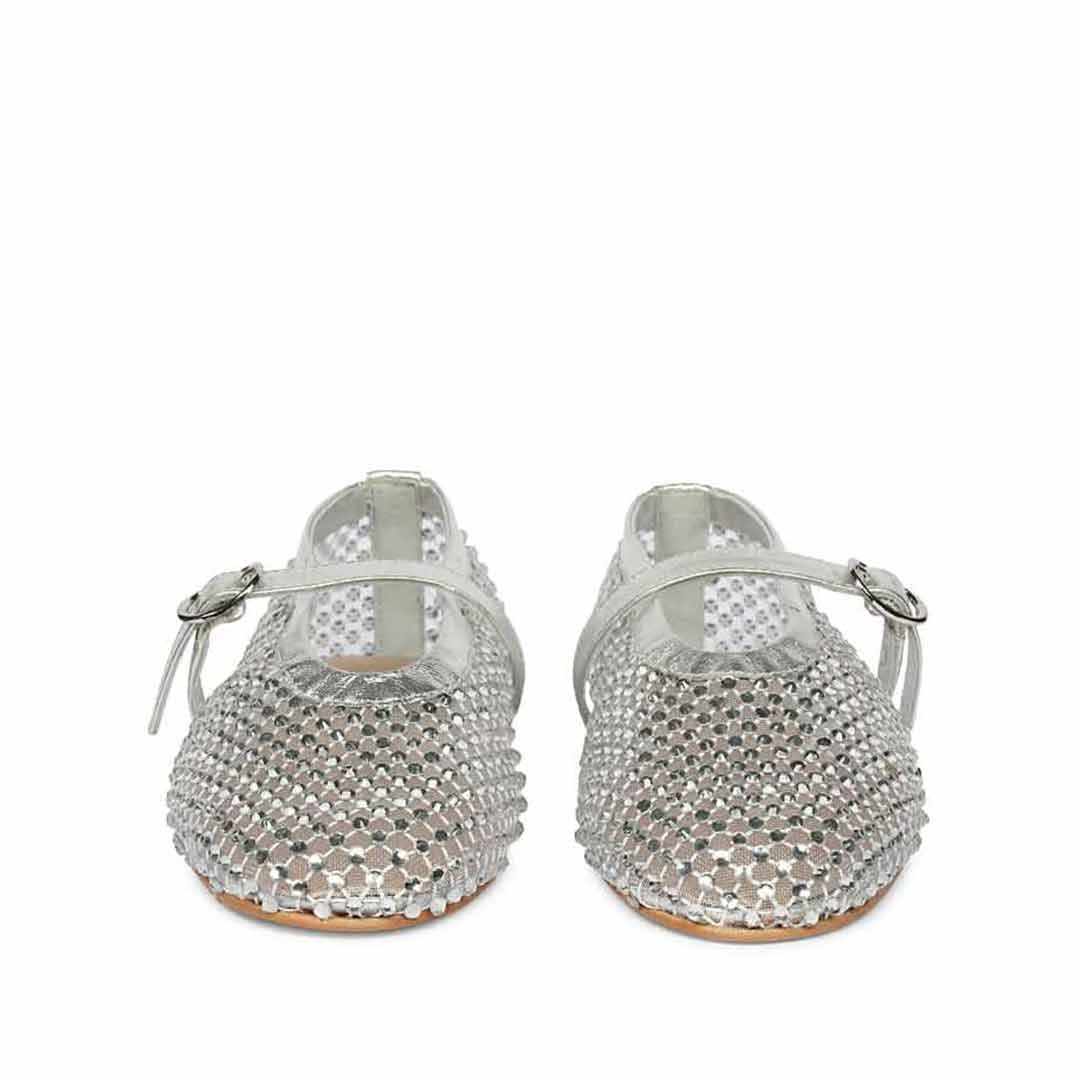 Saint Silver Leather Flat