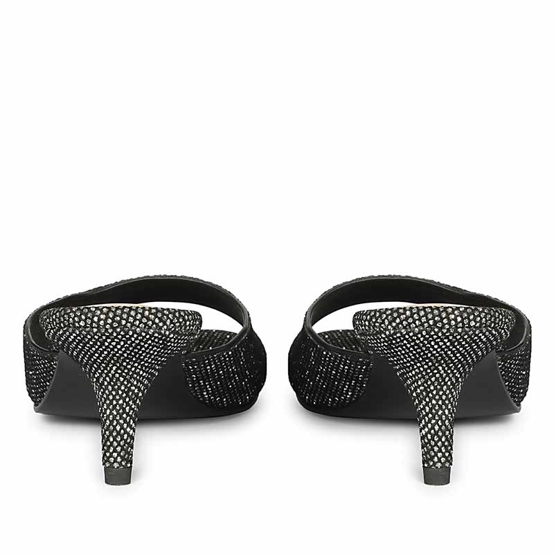 Lorelei Pewter Glitter Kitten Heels