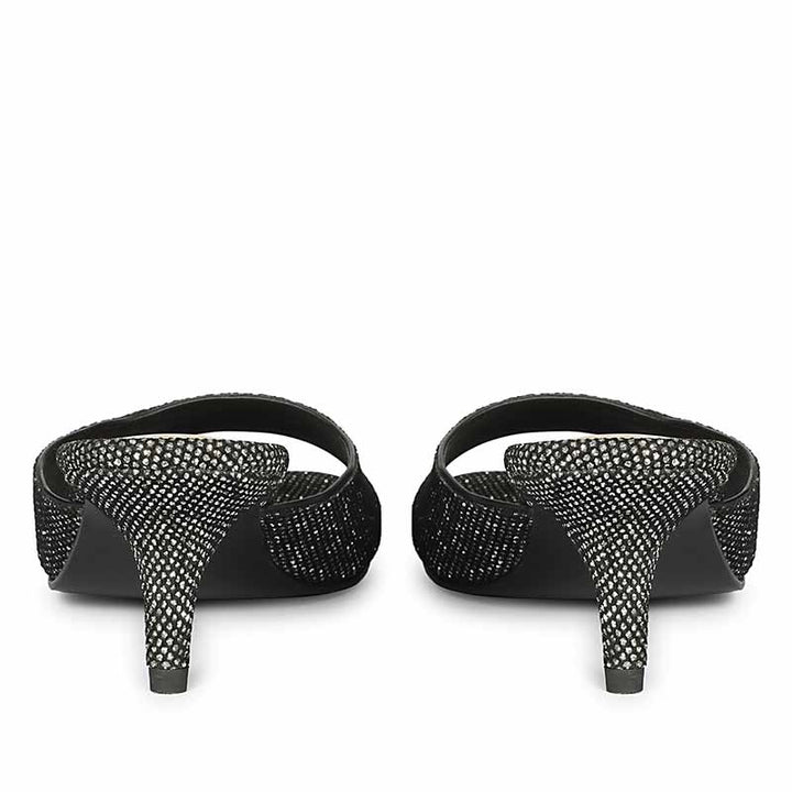 Lorelei Pewter Glitter Kitten Heels