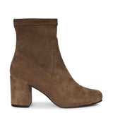 Saint Taupe Leather High Ankle Boots
