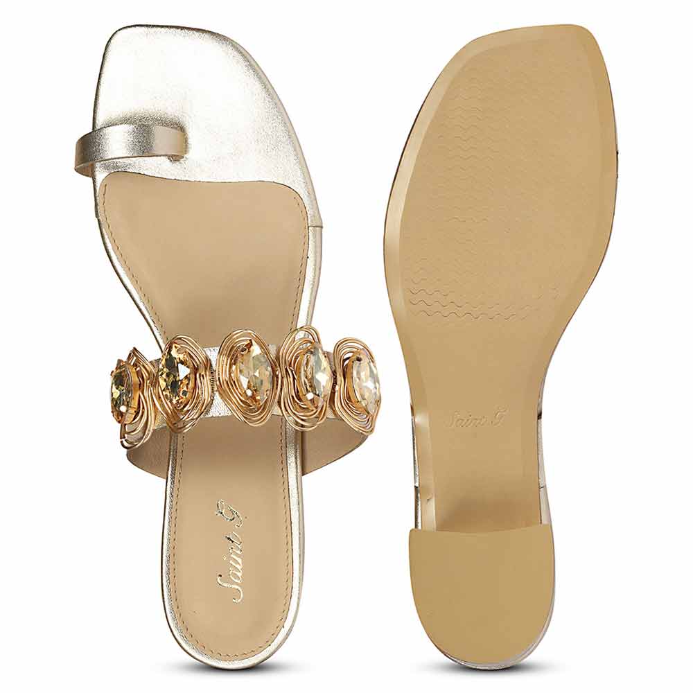 Saint Noreen Gold Party Heels