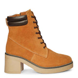 Saint Esme Tan Suede Leather Lace Up Boots