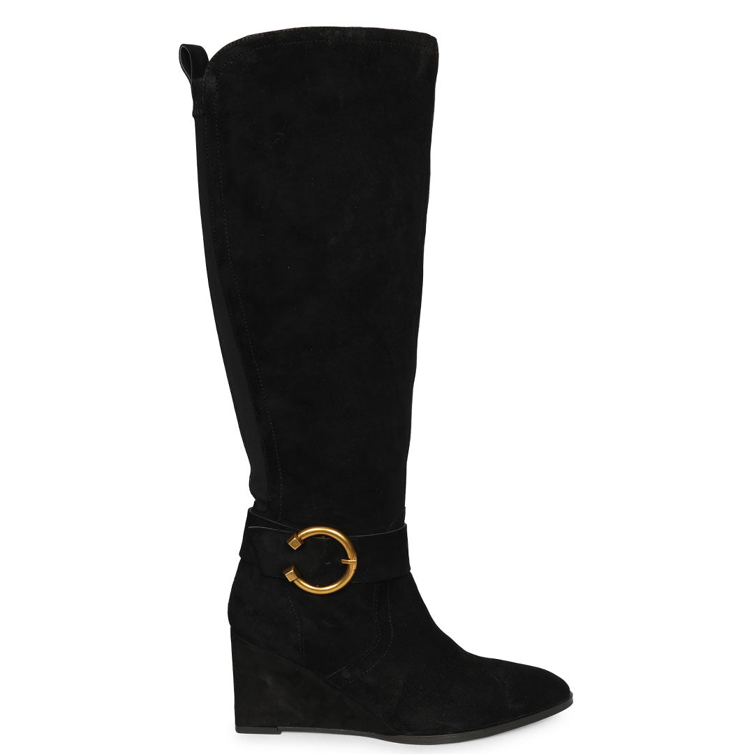 Saint  Black  Knee High Boots