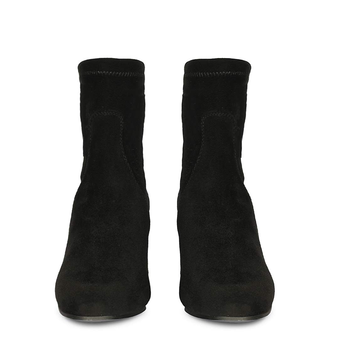 Saint Black Leather High Ankle Boots