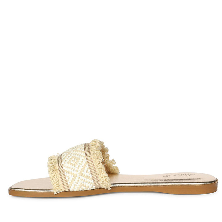 Saint Beige White Leather