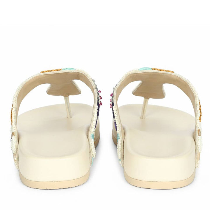 Designer thong footbed sandals