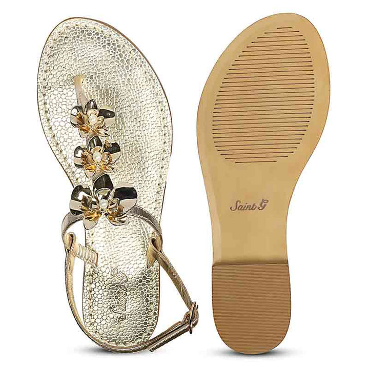 Women’s luxury gold sandals