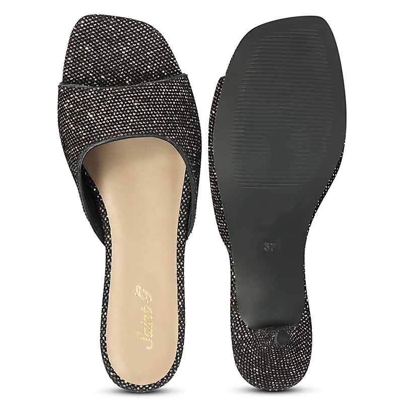 Lorelei Burgundy Glitter Kitten Heels