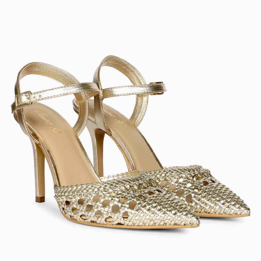 Saint Kylie Silver Crystal Bow Hot Pink Leather Pumps