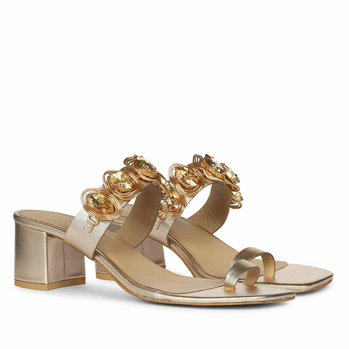 Saint Noreen Leather Block Heel Shoes