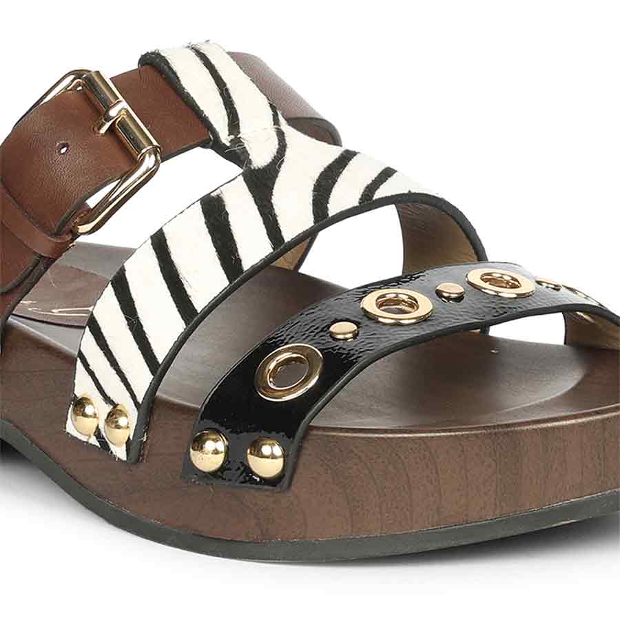 Saint Avely Embellished White Leather Platform Sandals