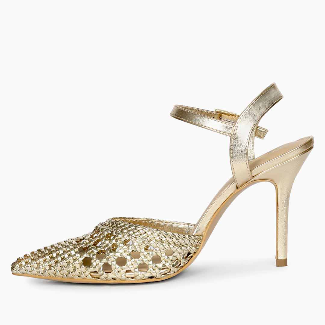 Saint Kylie Silver Crystal Bow Hot Pink Leather Pumps
