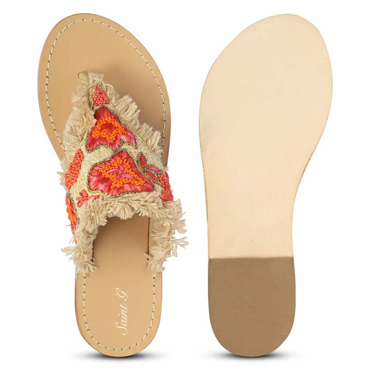 Artisan handcrafted leather flats