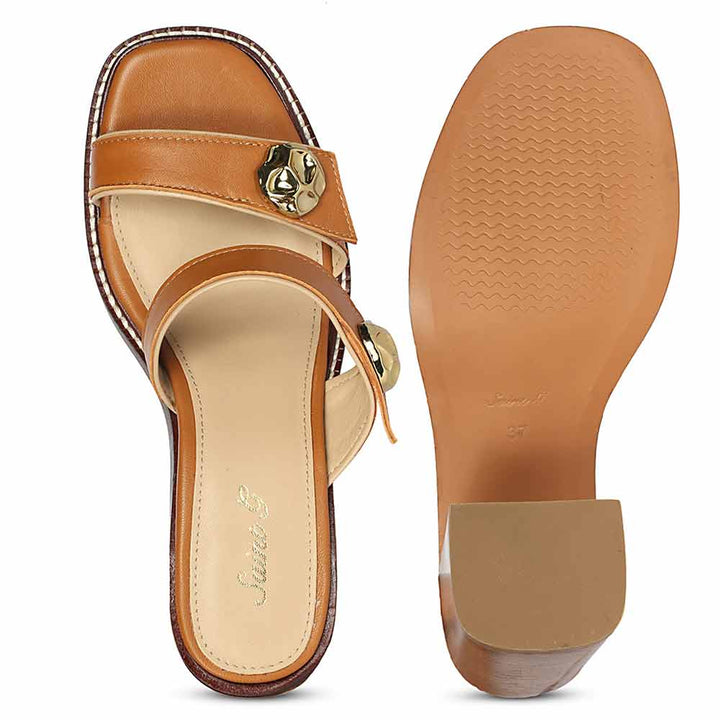 Elegant Women’s Tan Party Heels