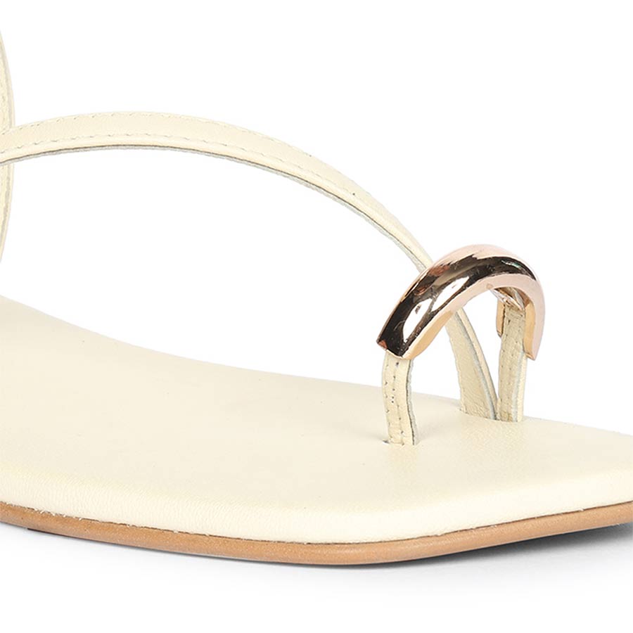 Stylish neutral tone sandals women