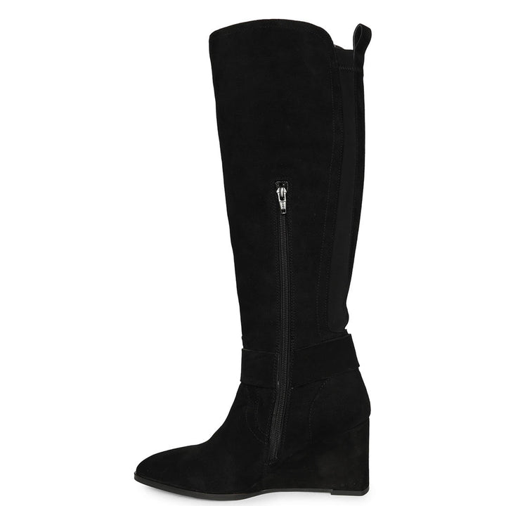 Saint  Black  Knee High Boots