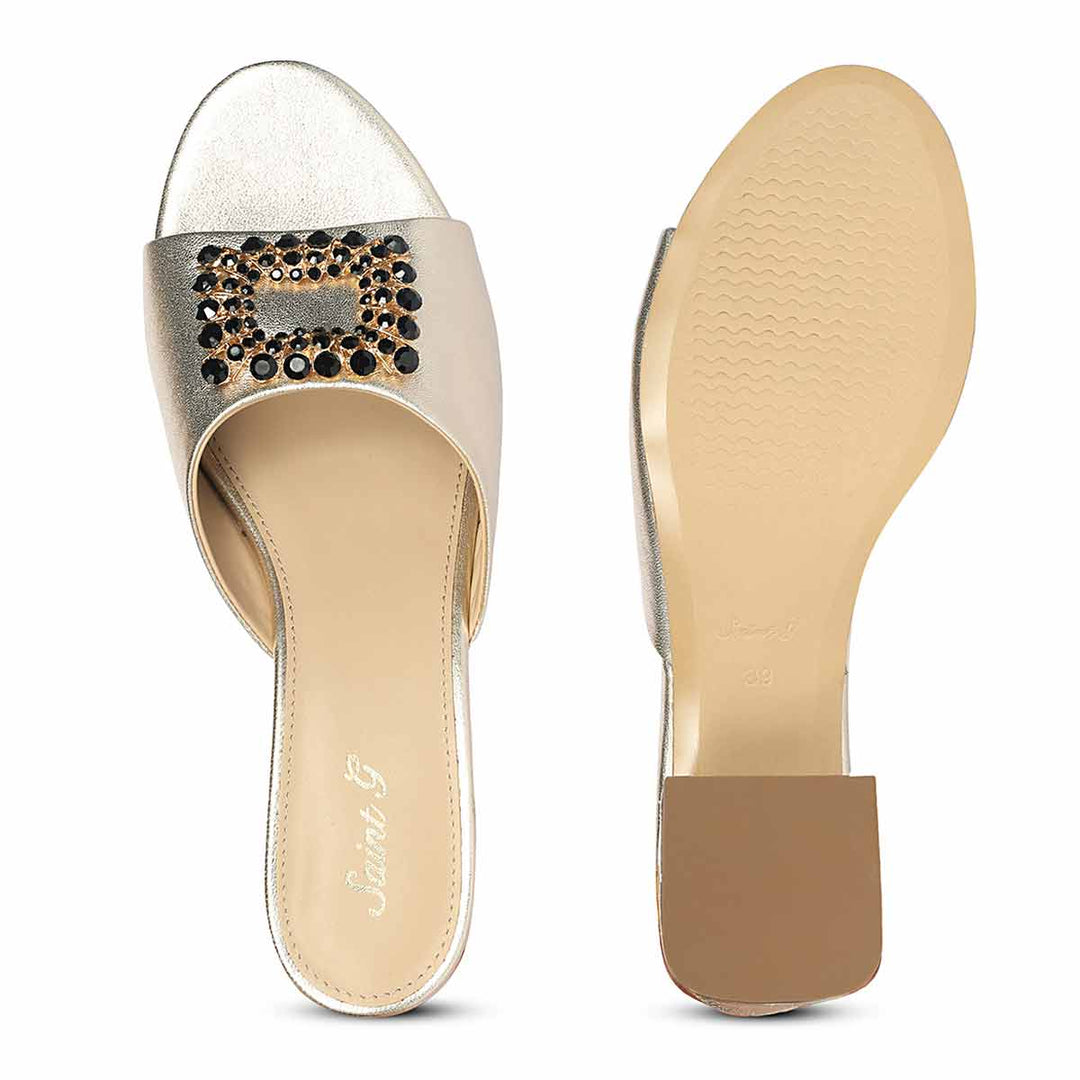 Gold Occasion Heel Sandals