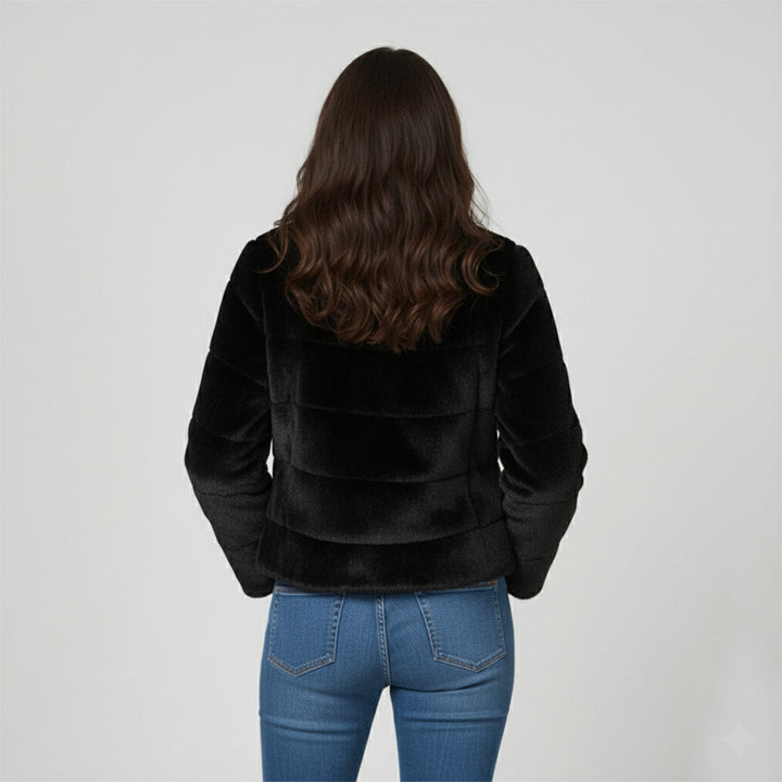 Saint Fernanda Black Fur Women's Jackets