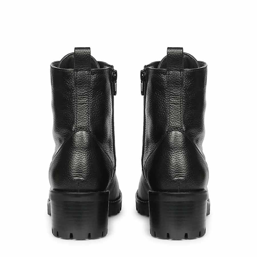 Saint Moira Black Leather Lace up Ankle Boots