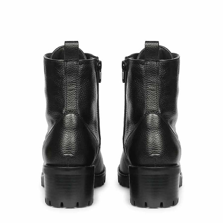 Saint Moira Black Leather Lace up Ankle Boots