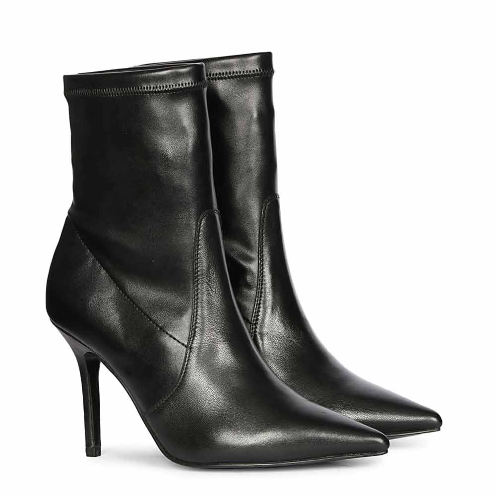 Saint Jaime Stretch Napa Stiletto Heel Ankle Boots