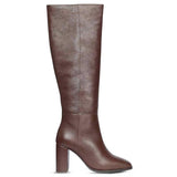 Saint Lia Brown Leather Knee High Slouch Boots