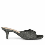 Lorelei Pewter Glitter Kitten Heels