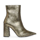 Saint Lorena Gold Metallic Leather High Ankle Boots