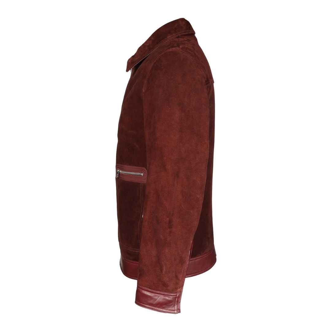 Saint Maroon Leather Men's Jacket