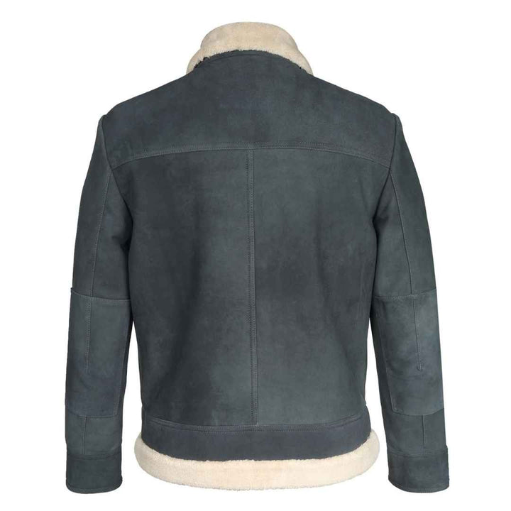 Saint Navy Men Leather Jacket