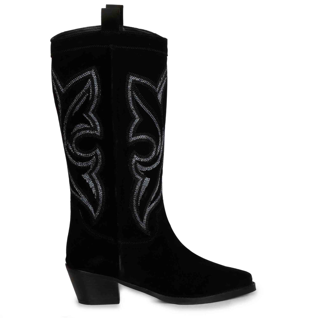 Saint Martina Stitched Leather Handcrafted Cowboy Boots