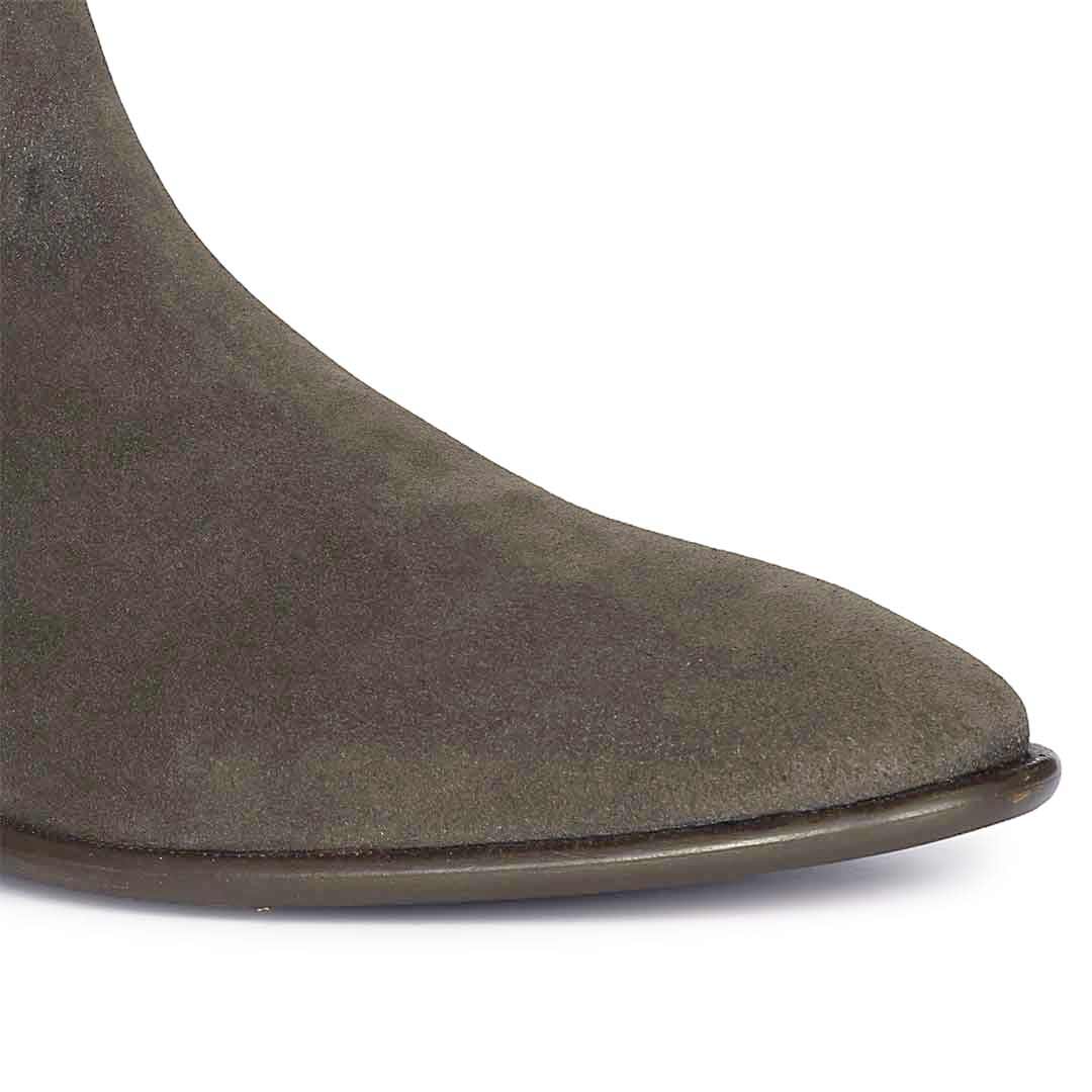 Saint Alfie Suede Boots - Sole and Top View, Men's Leather Boots UK