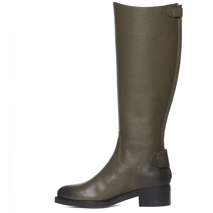Saint Chloe olive knee high boots, alternate side view
