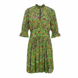 Saint Womens Olive Printed Viscose Sunfeel Short Dress