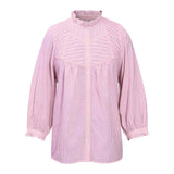 Saint Womens Blush Cotton Yarndyed Stripe Top