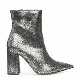 Saint Lorena Silver Metallic Leather High Ankle Boots