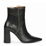 Saint Fia Black Leather Block Heel Boots