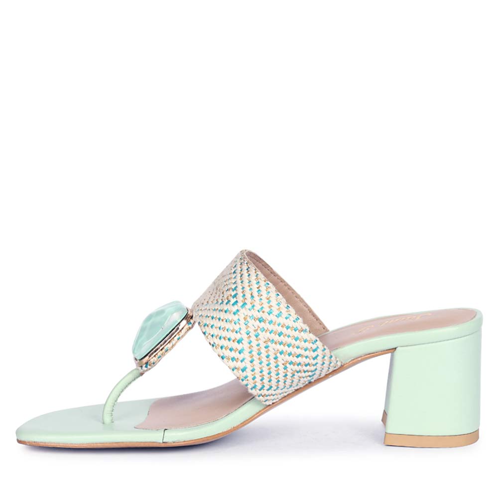 Jeweled Turquoise Dress Sandals