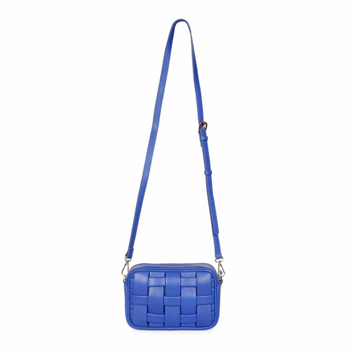 Bennet Blue Leather Handcrafted Cross Body Sling Bags