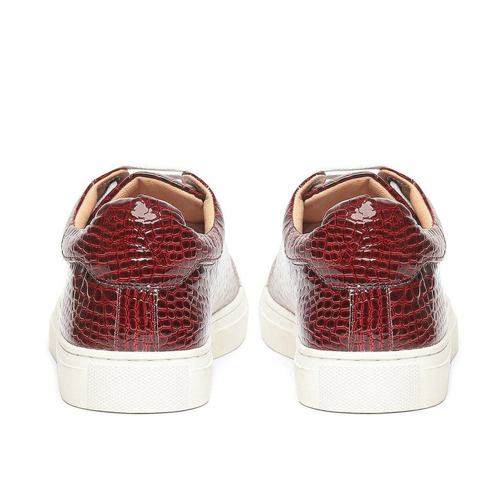 Saint Blaise Red Leather  Sneakers. - SaintG UK