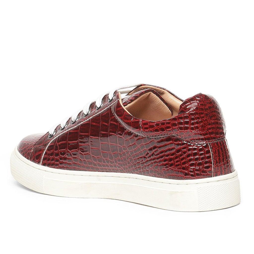 Saint Blaise Red Leather  Sneakers. - SaintG UK